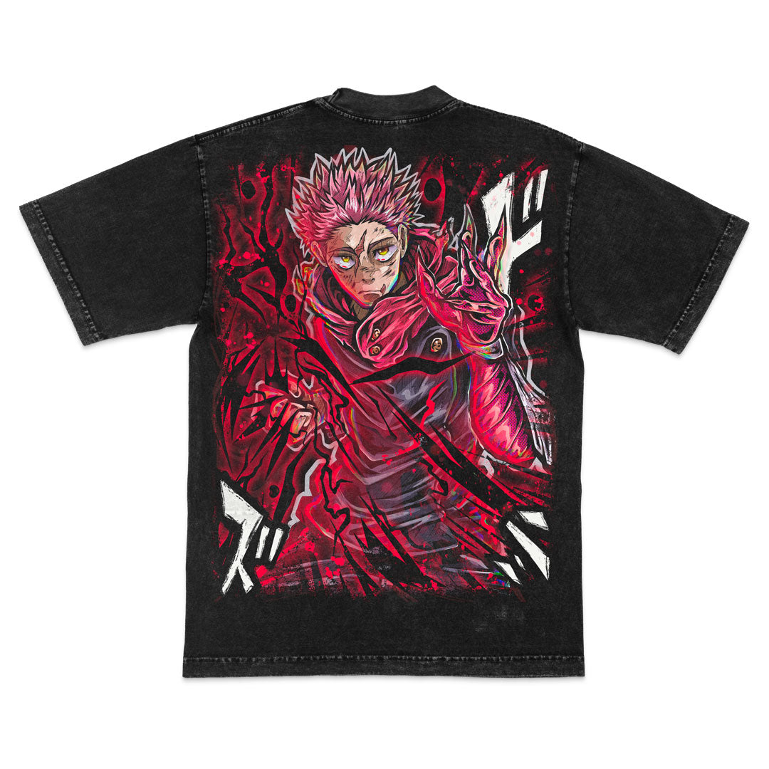 Curse Conqueror Heavyweight Mineral Wash Tee - Black