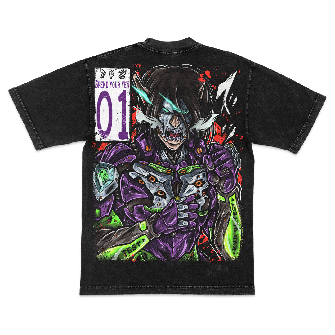 Unit: AOT Heavyweight Mineral Wash Tee - Black