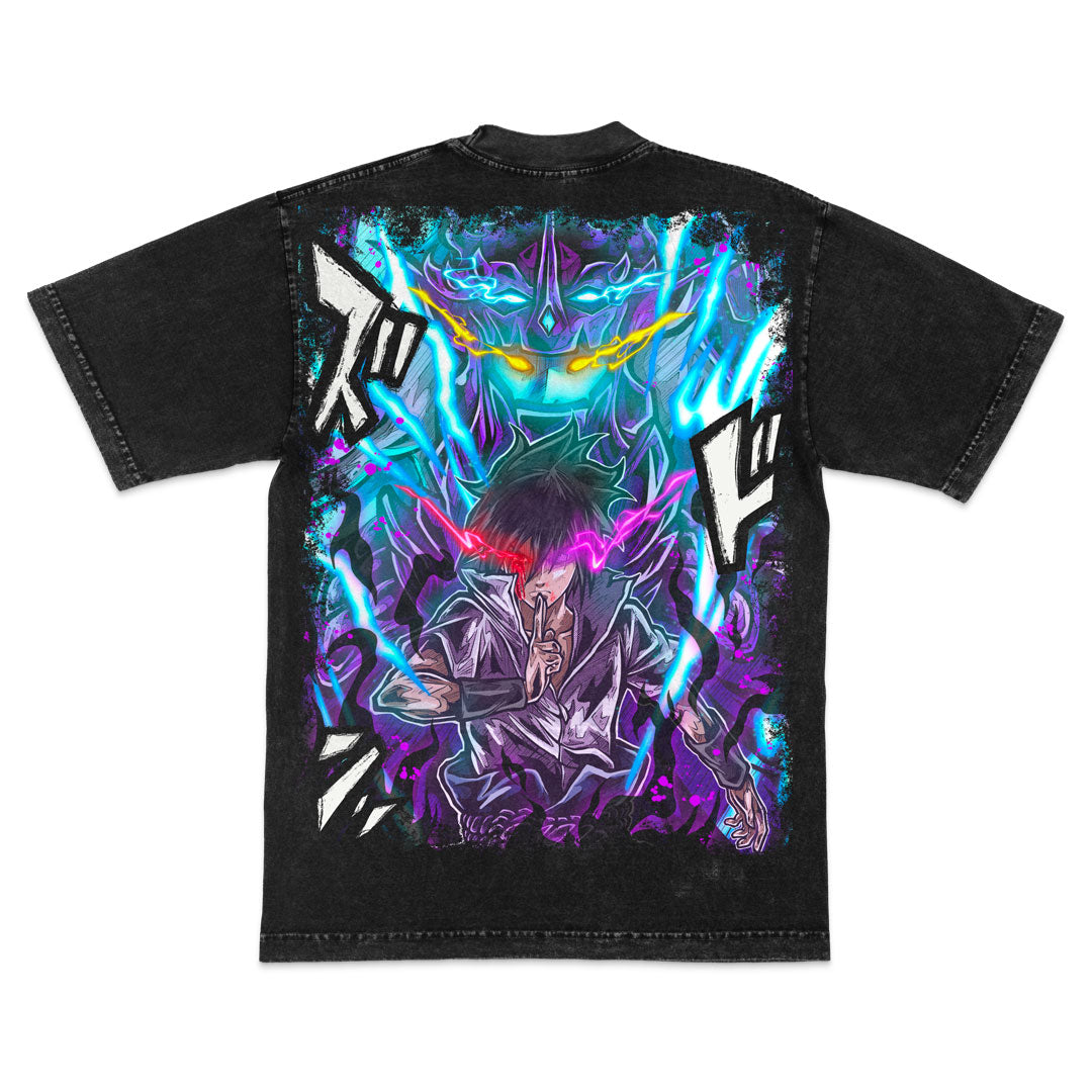 Uchiha Prodigy Heavyweight Mineral Wash Tee - Black