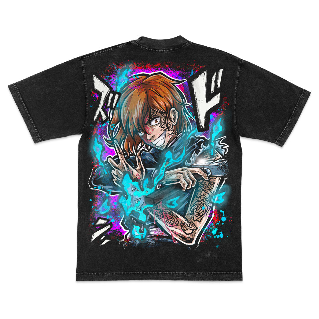Voodoo Maiden Heavyweight Mineral Wash Tee - Black