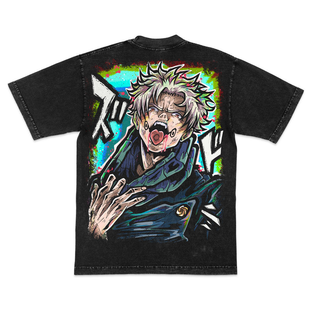 Cursed Speech Heavyweight Mineral Wash Tee - Black