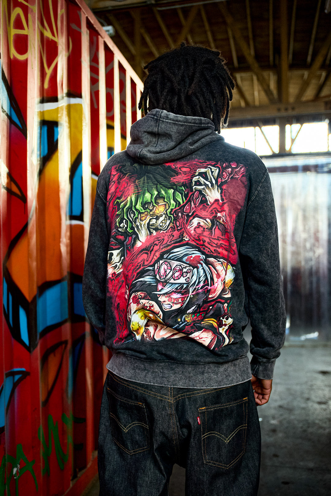 Sound & Sickle Mineral Wash Hoodie - Black