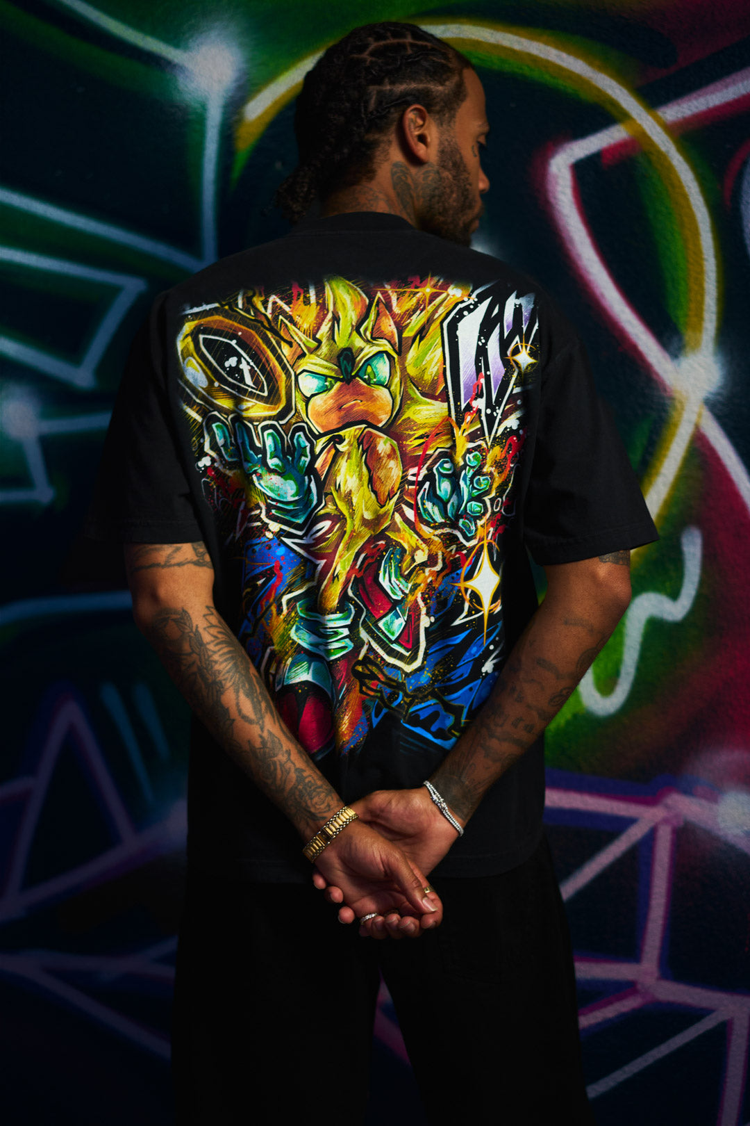 Golden Velocity Heavyweight Tee - Black