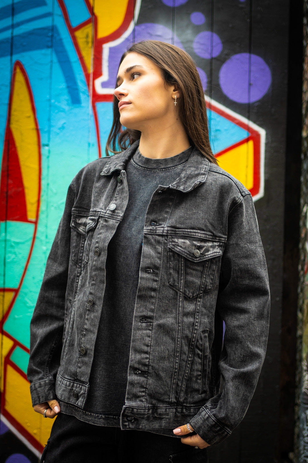 Limitless Instinct Denim Jacket - Black