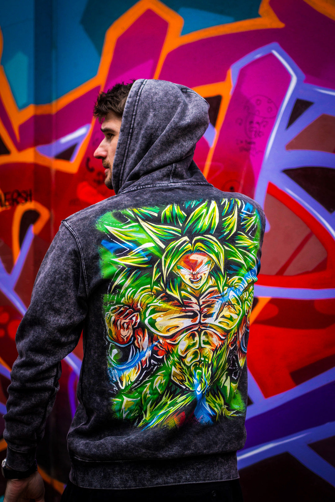 Legend's Wrath Mineral Wash Hoodie - Black