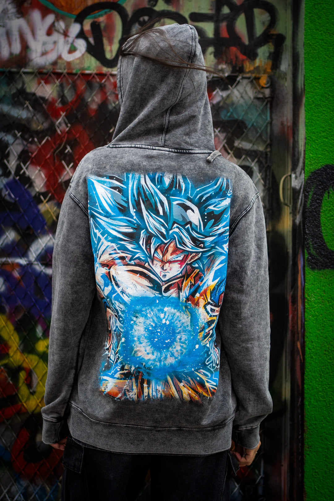 Limitless Instinct Mineral Wash Hoodie - Black