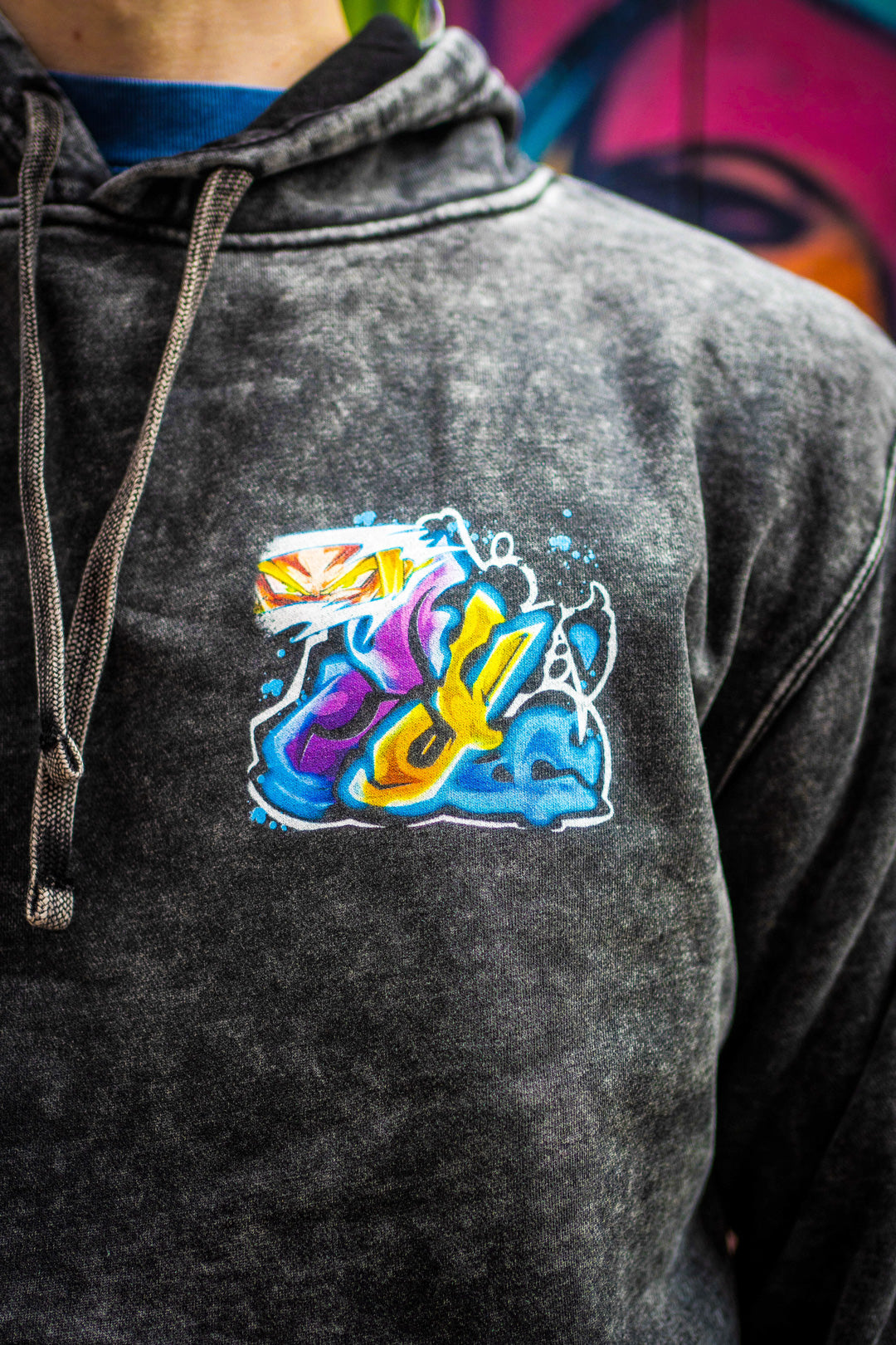 Awakened Potential Mineral Wash Hoodie - Black
