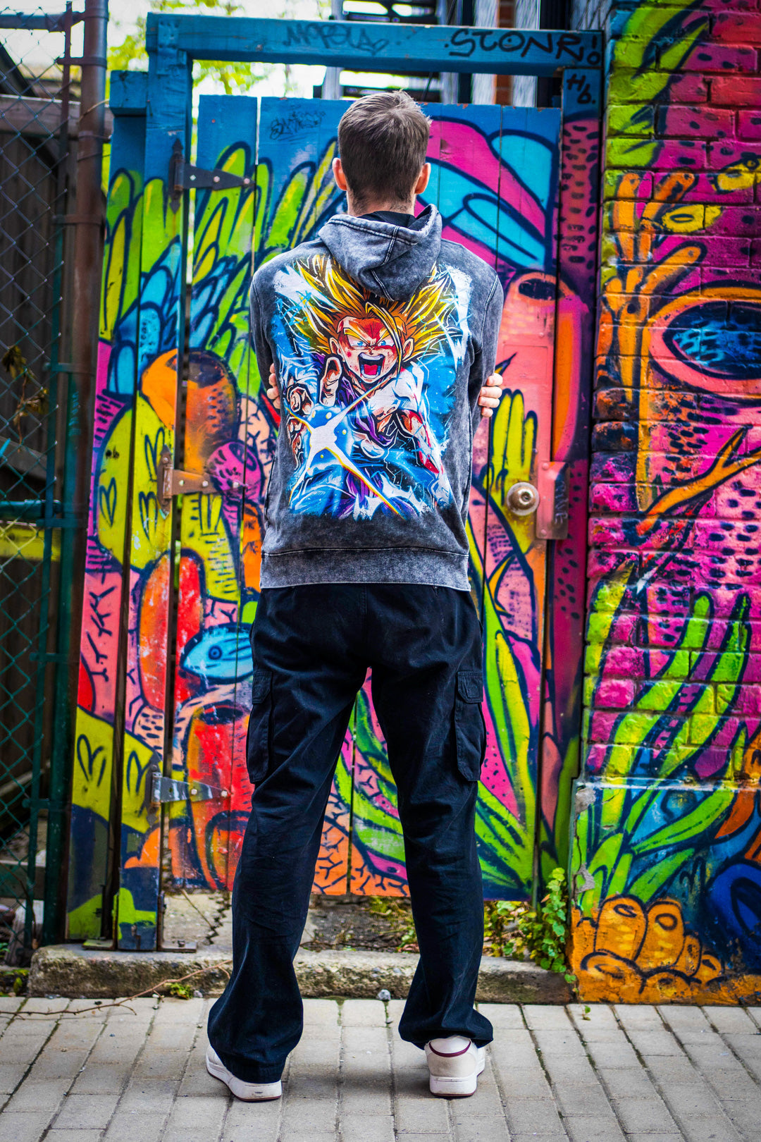 Awakened Potential Mineral Wash Hoodie - Black