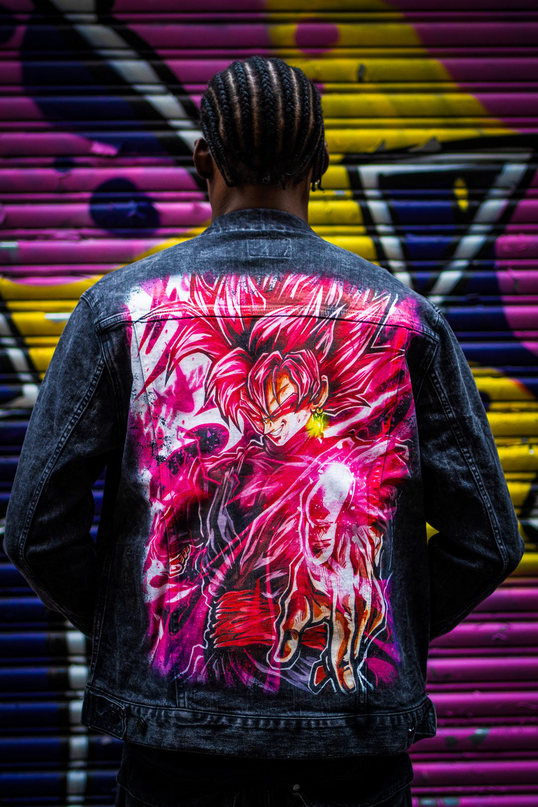 Malevolent Rose Denim Jacket - Black