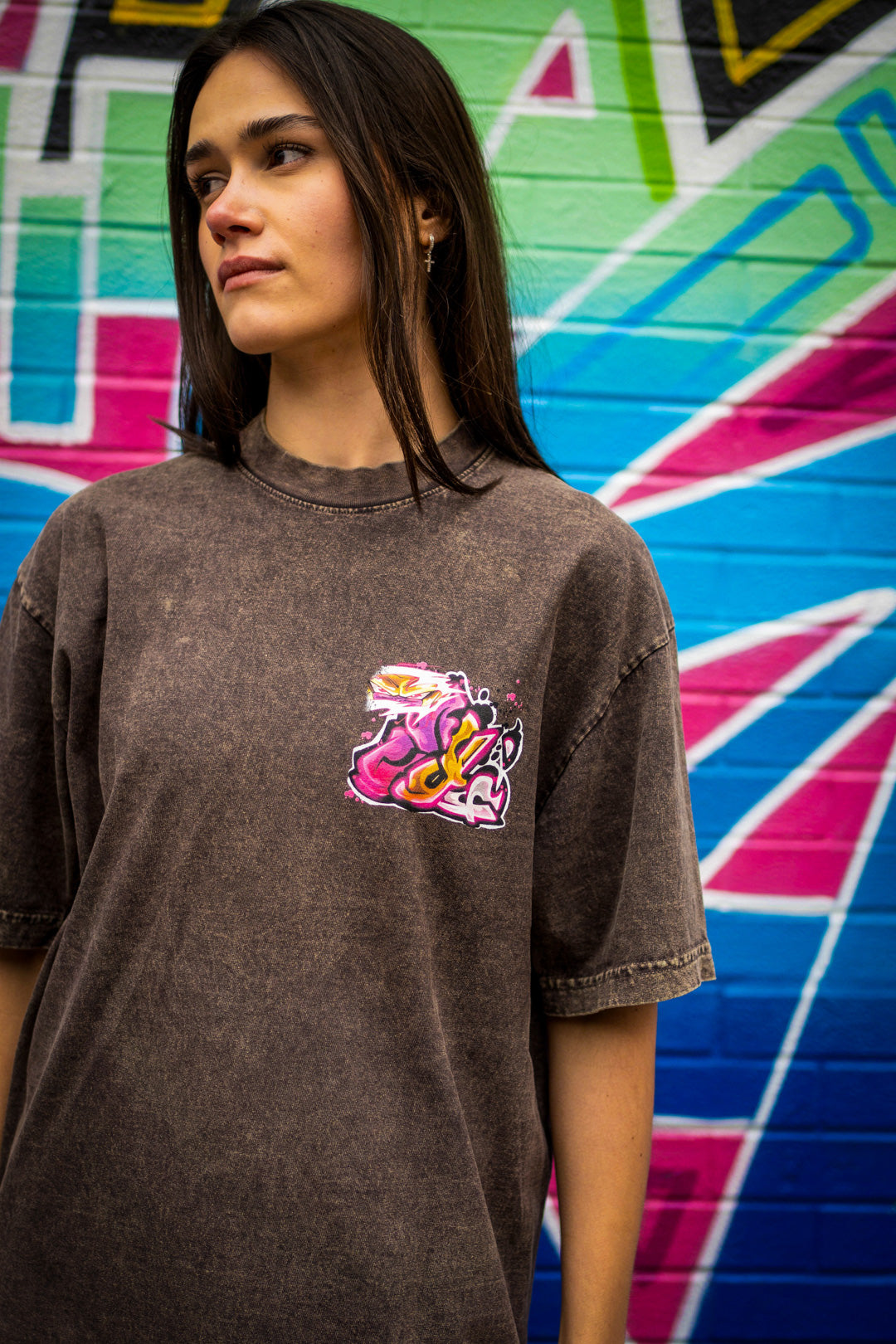 Cold Conqueror Heavyweight Mineral Wash Tee - Cocoa