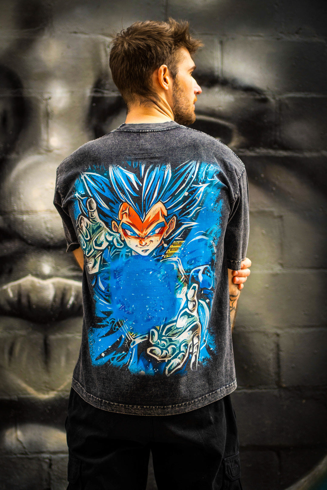 Galactic Ascension Heavyweight Mineral Wash Tee - Black