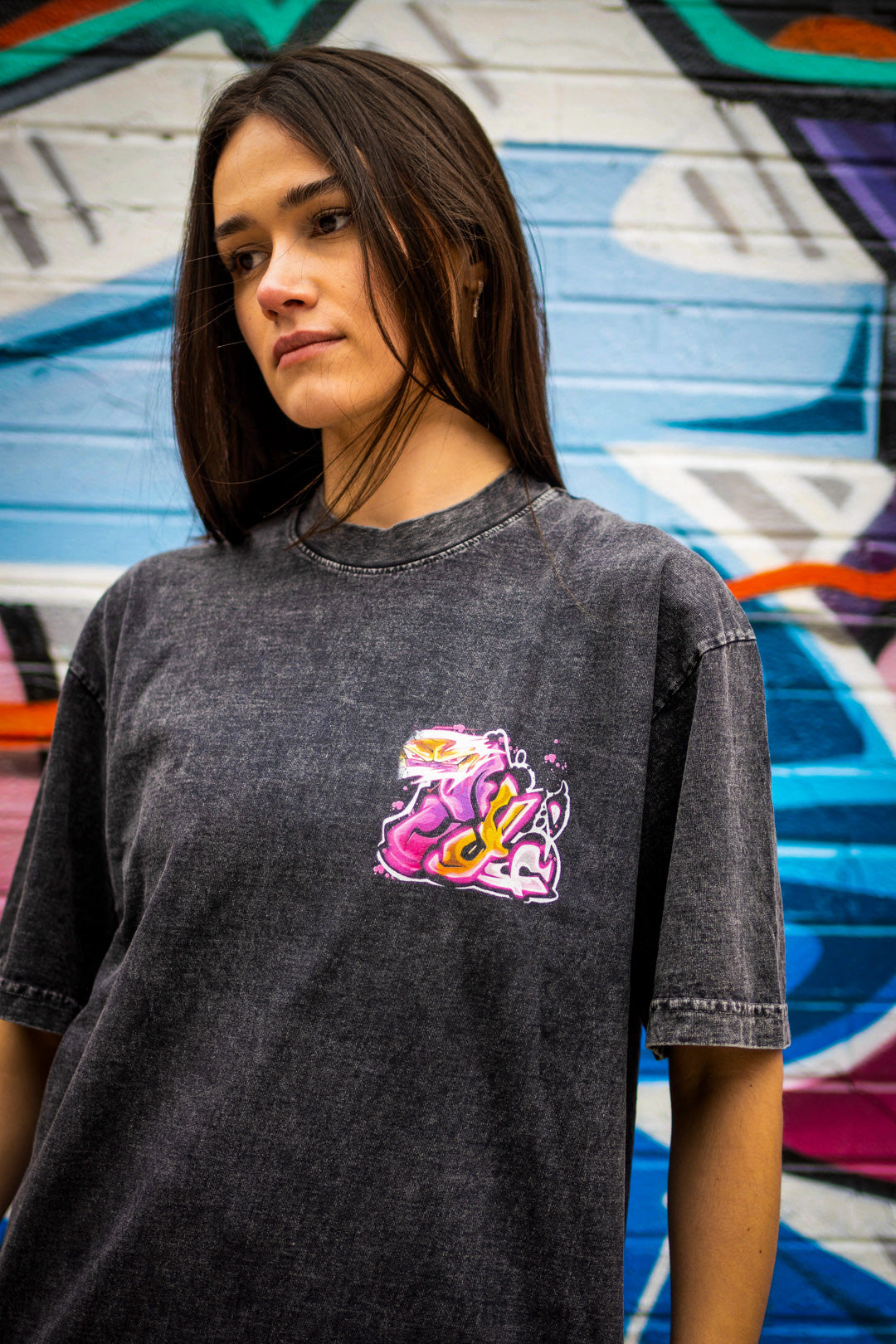 Cold Conqueror Heavyweight Mineral Wash Tee - Black