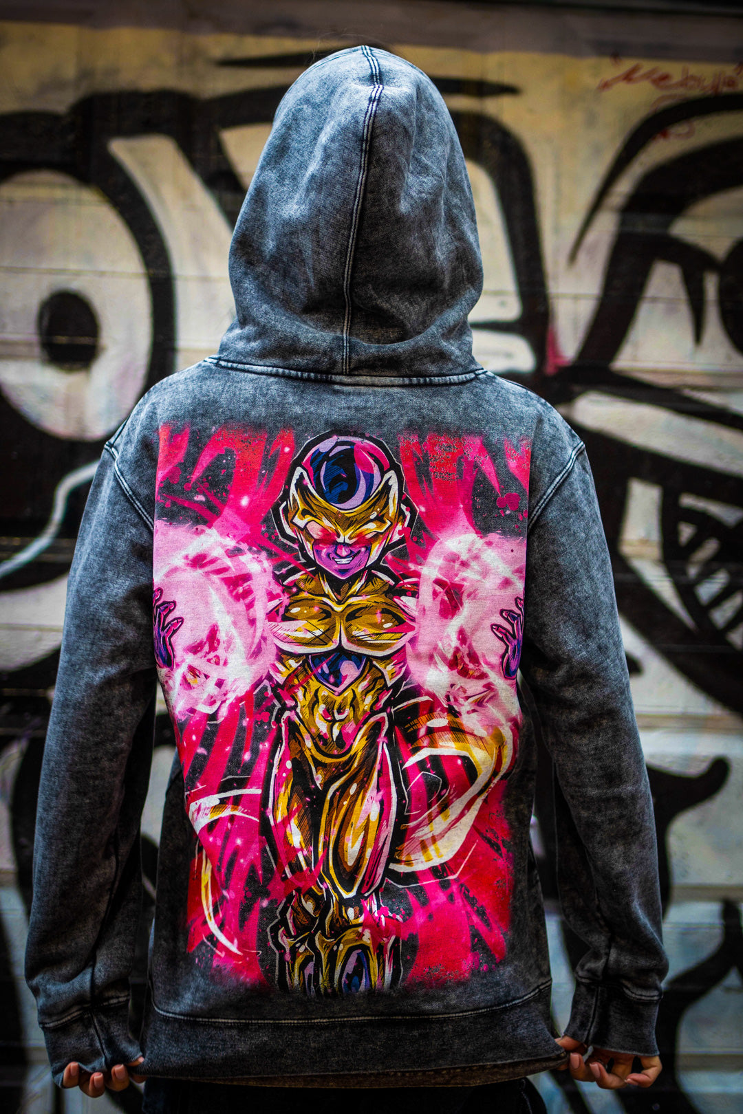 Cold Conqueror Mineral Wash Hoodie - Black