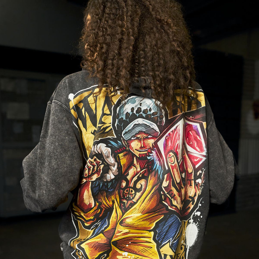 Room Authority Mineral Wash Hoodie - Black