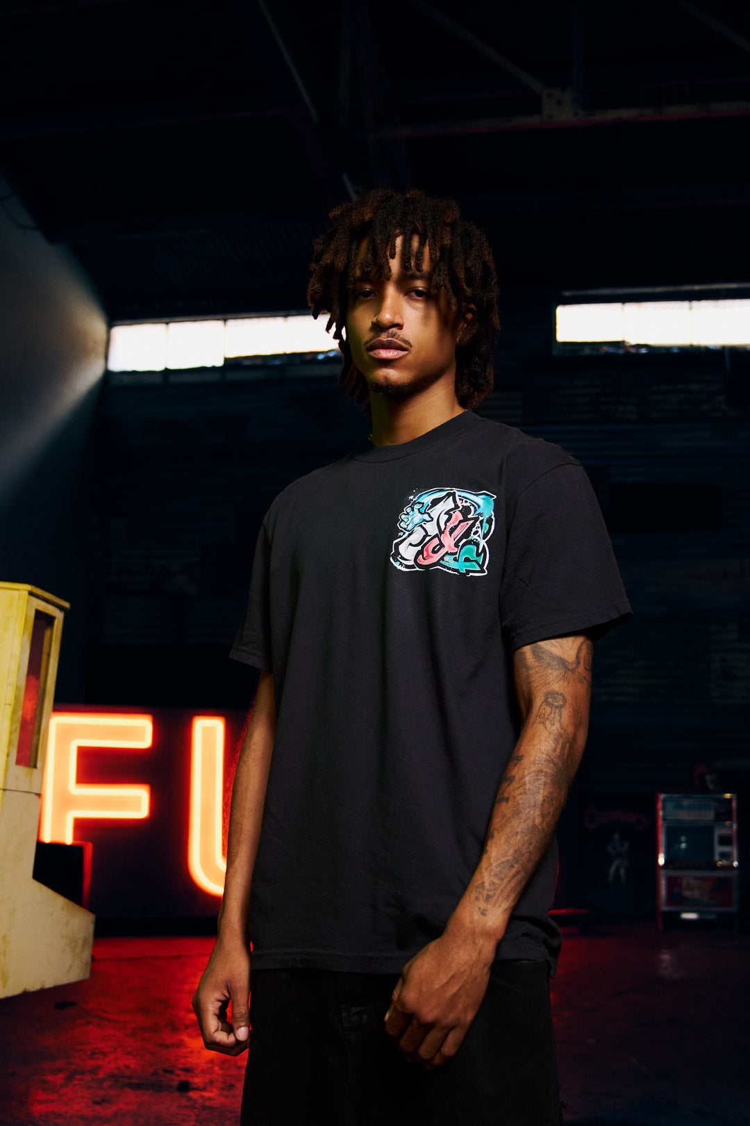 Psychic Strike Heavyweight Tee - Black