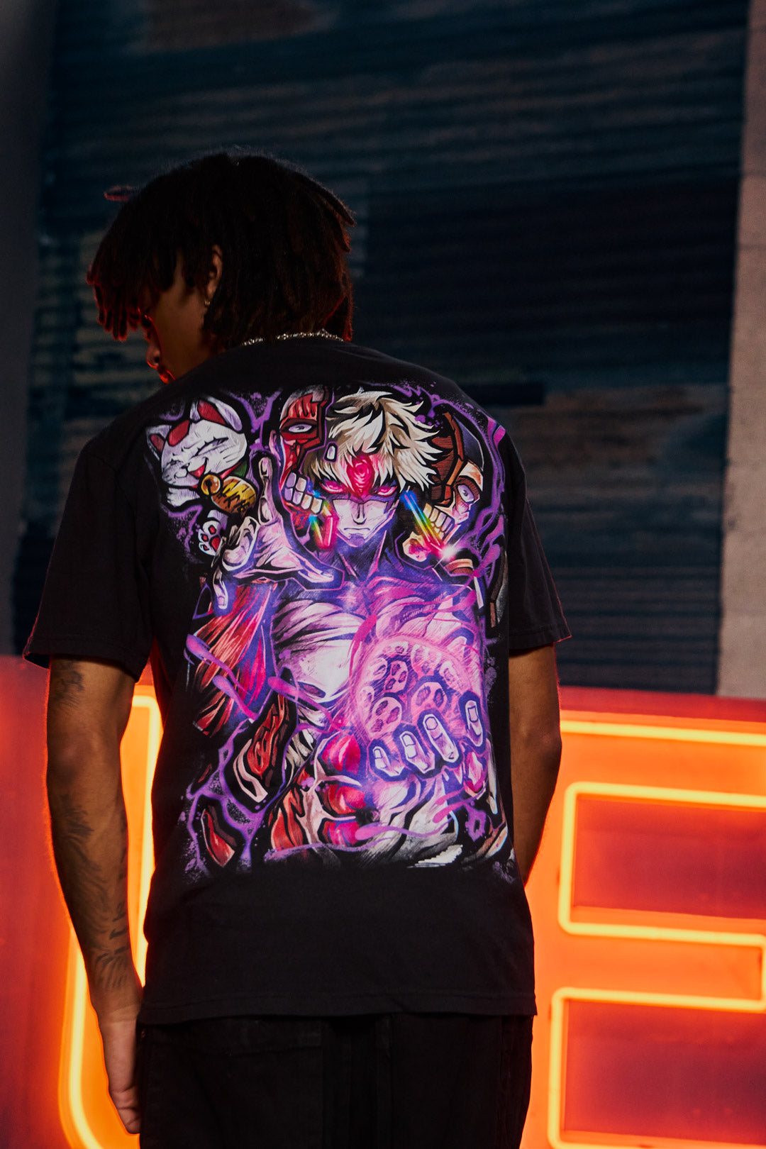 Violet Awakening Heavyweight Tee - Black