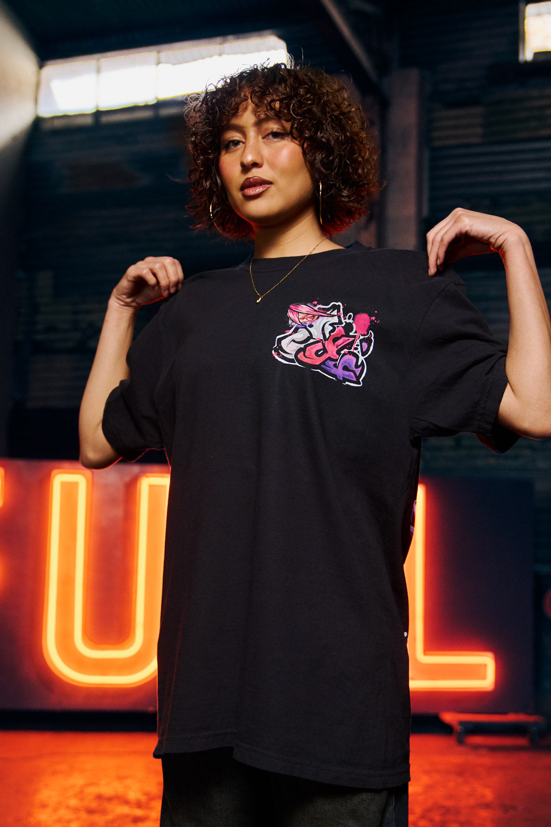 Silk Cyclone Heavyweight Tee - Black