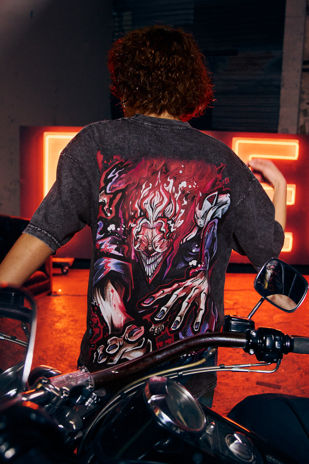 Turbo Mode Heavyweight Mineral Wash Tee - Black
