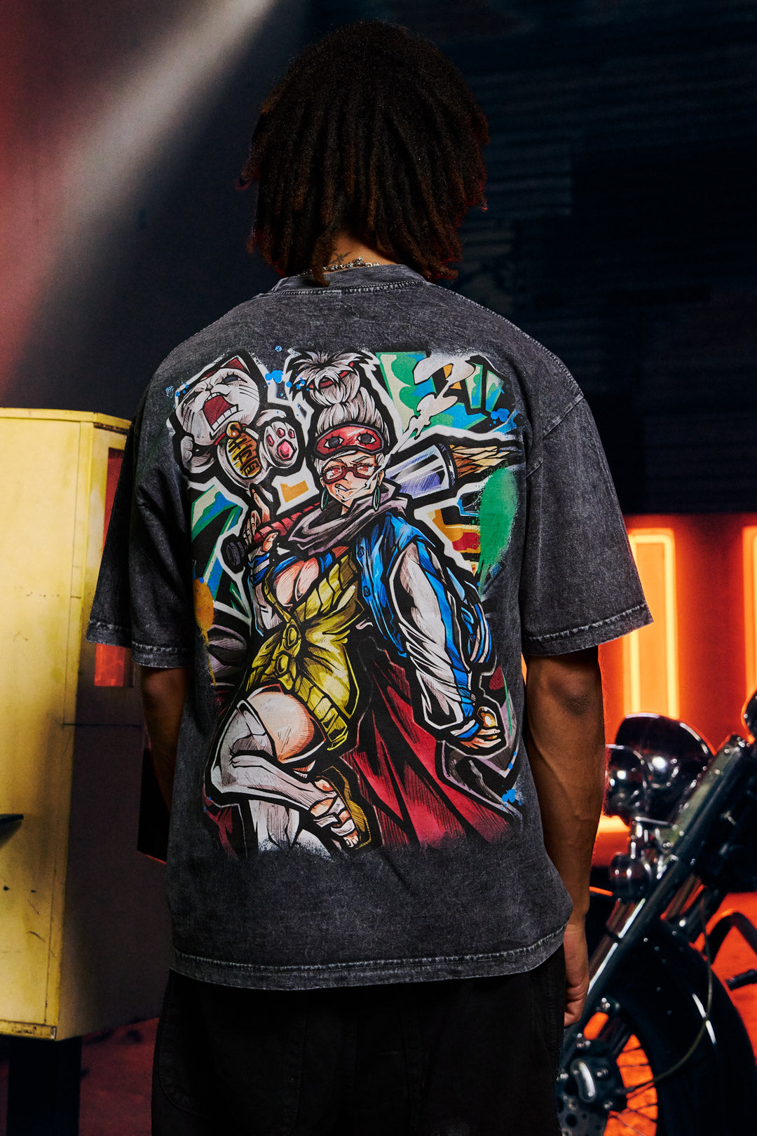Spirit Sensei Heavyweight Mineral Wash Tee - Black