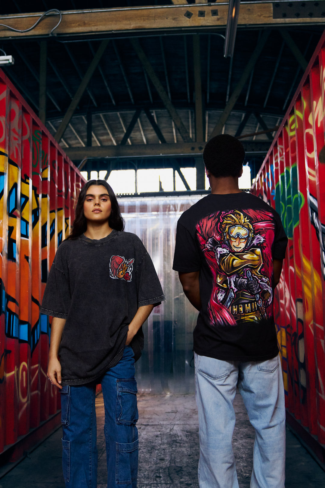 Silent Wings Heavyweight Tee - Black