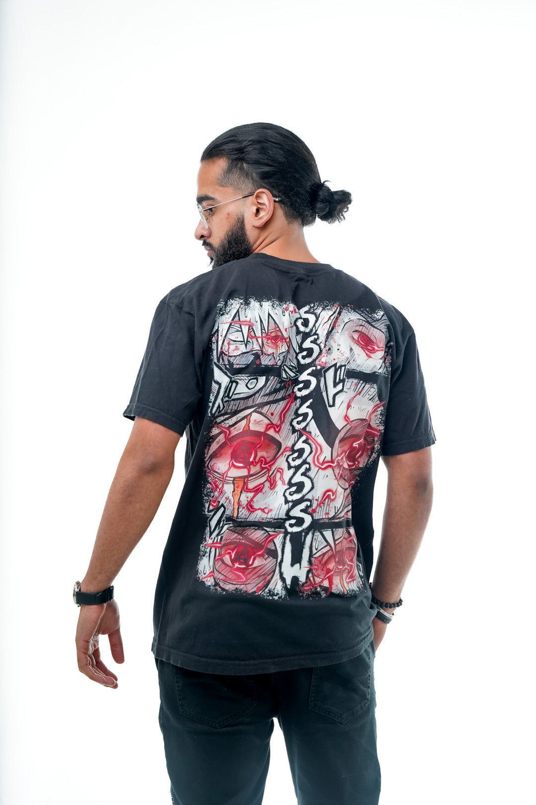 Mirrored Malice Heavyweight Tee - Black