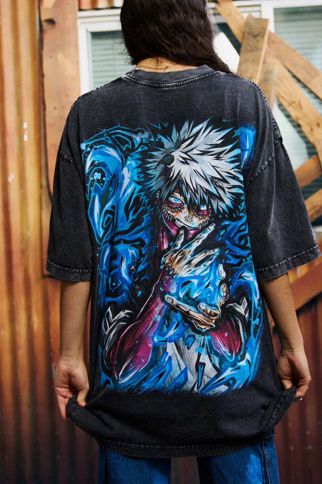 Burn Notice Heavyweight Mineral Wash Tee - Black