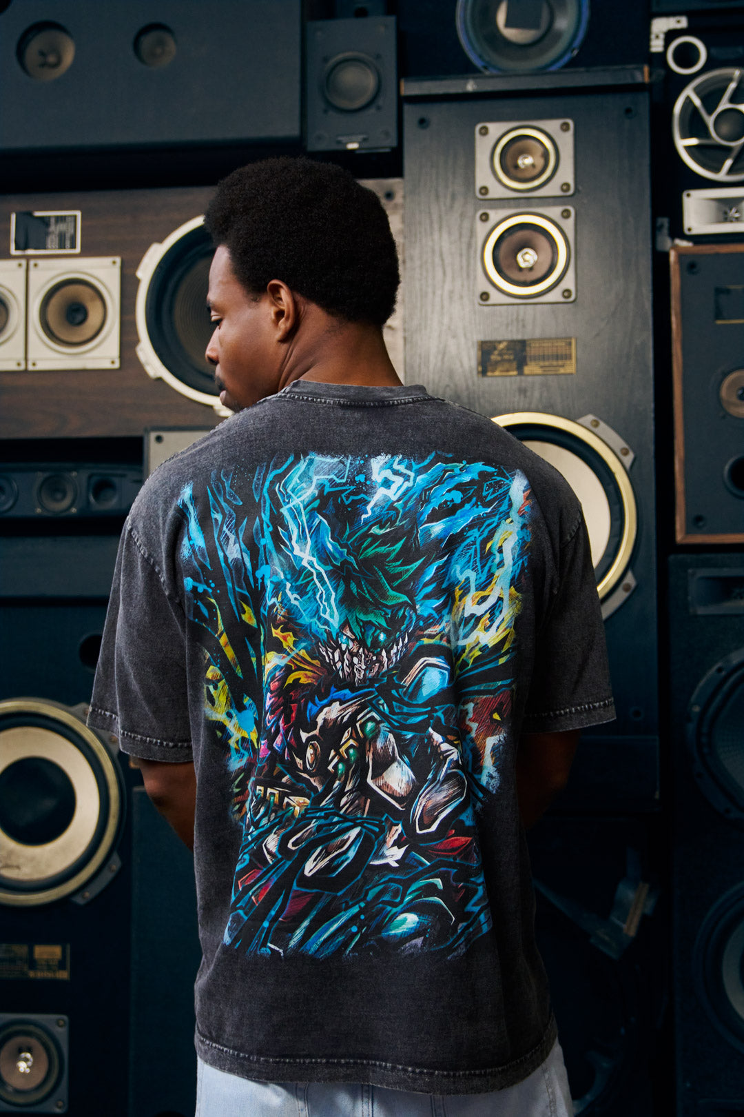 Weight of One Heavyweight Mineral Wash Tee - Black