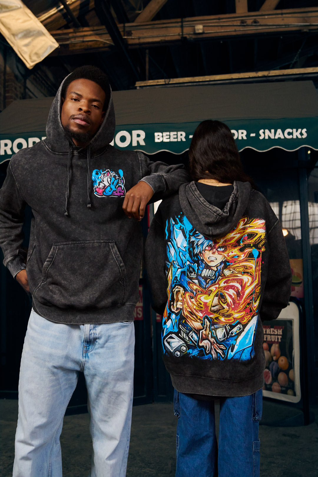 Duality Mineral Wash Hoodie - Black