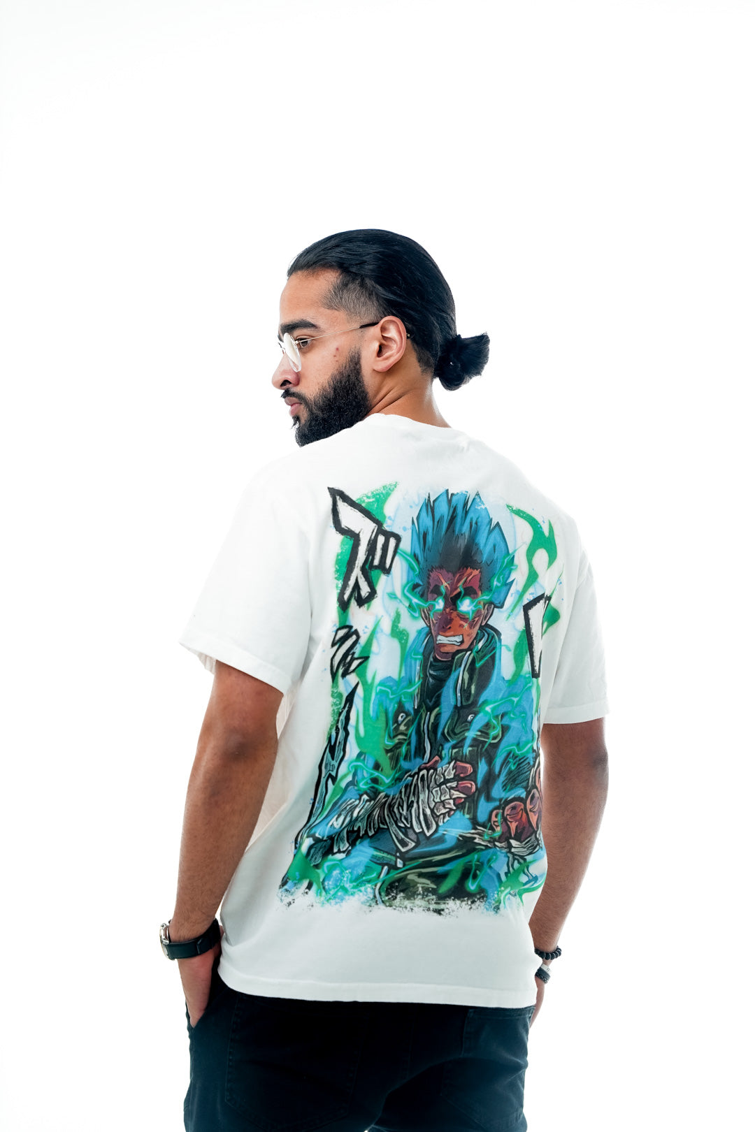 Viridian Vortex Heavyweight Tee - White