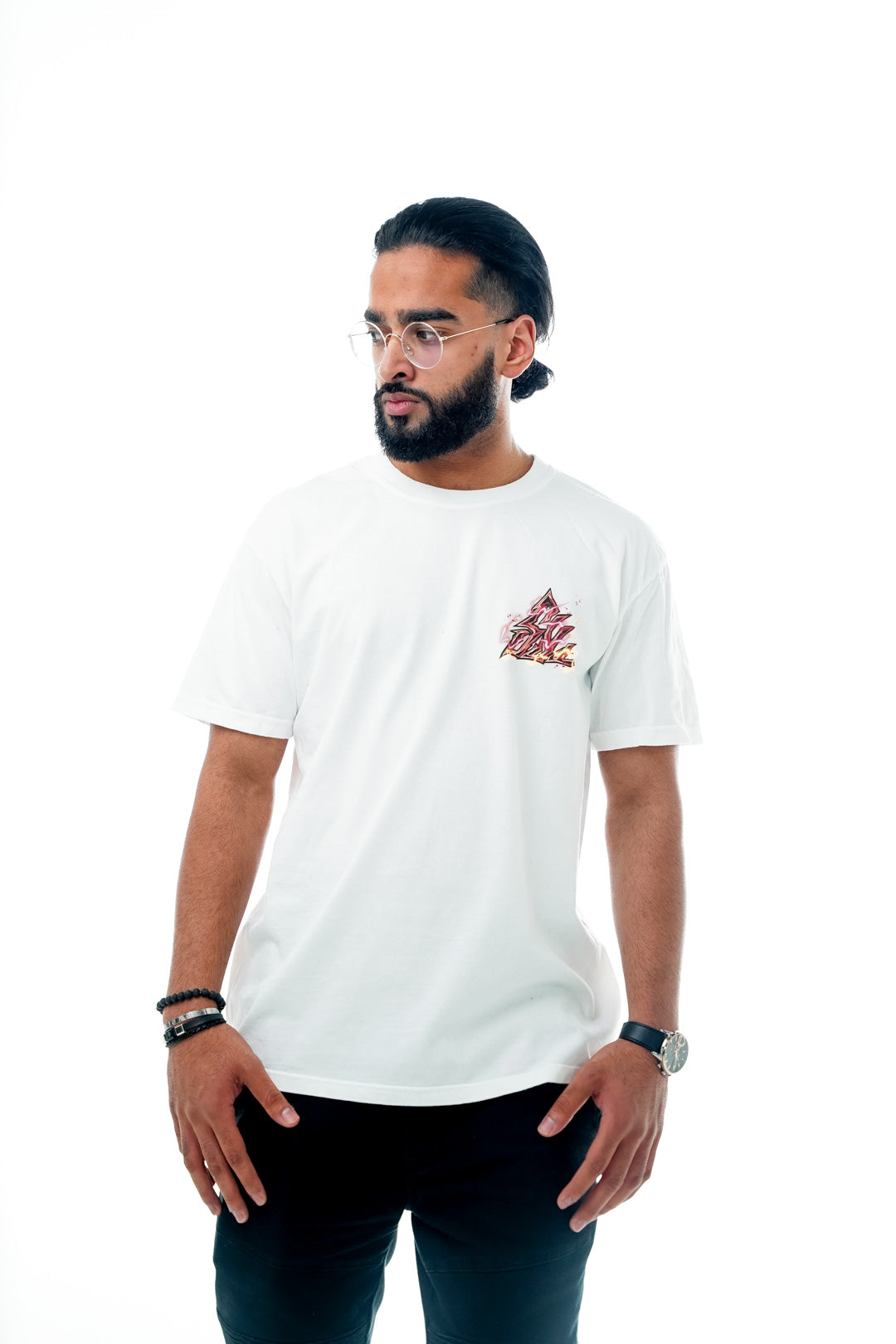 Blood Aura Heavyweight Tee - White