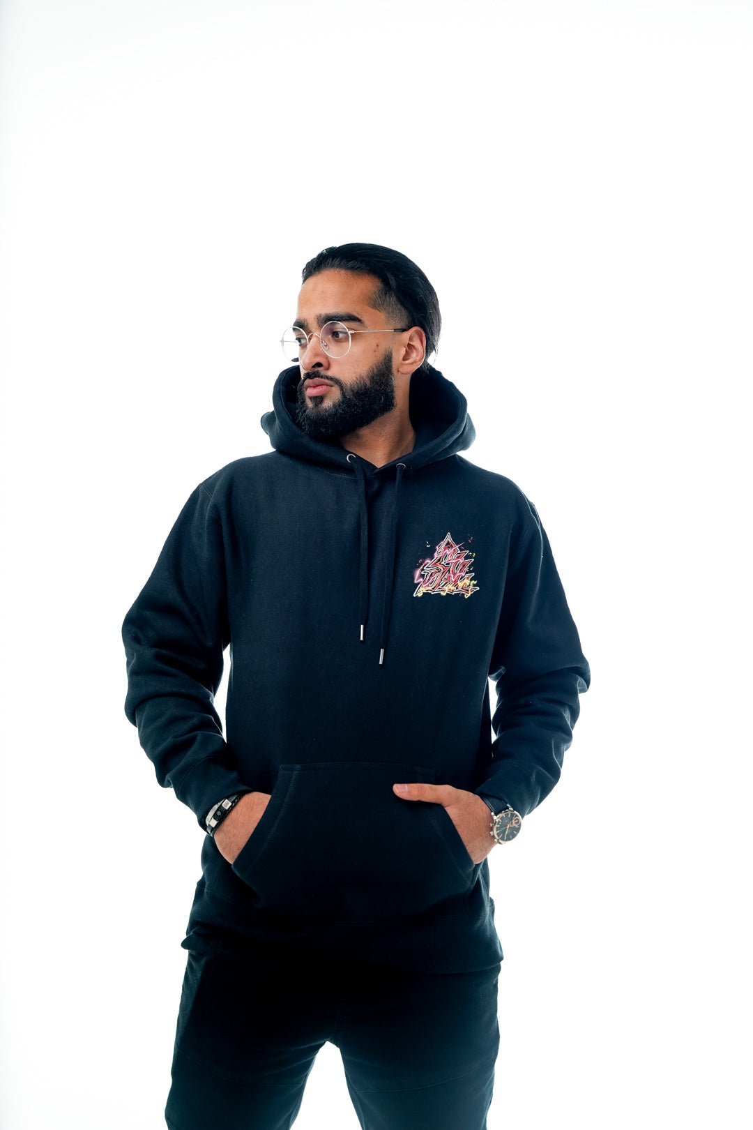 Blood Aura Heavyweight Hoodie - Black