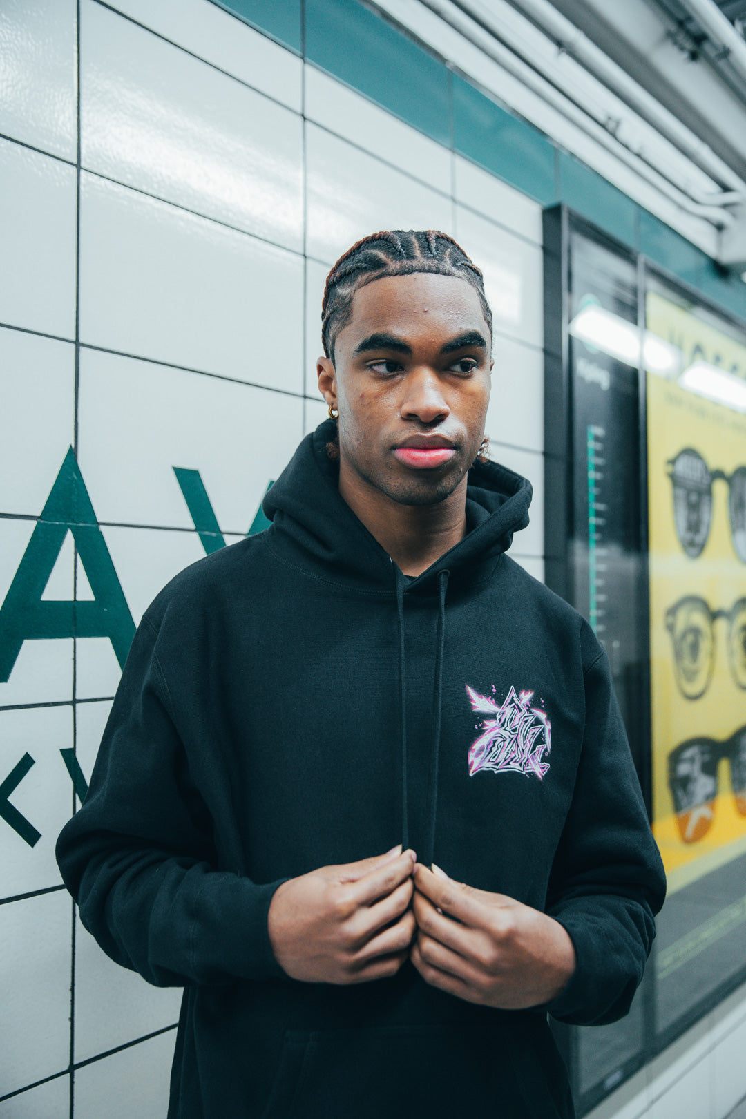 Unrestrained Havoc Heavyweight Hoodie - Black