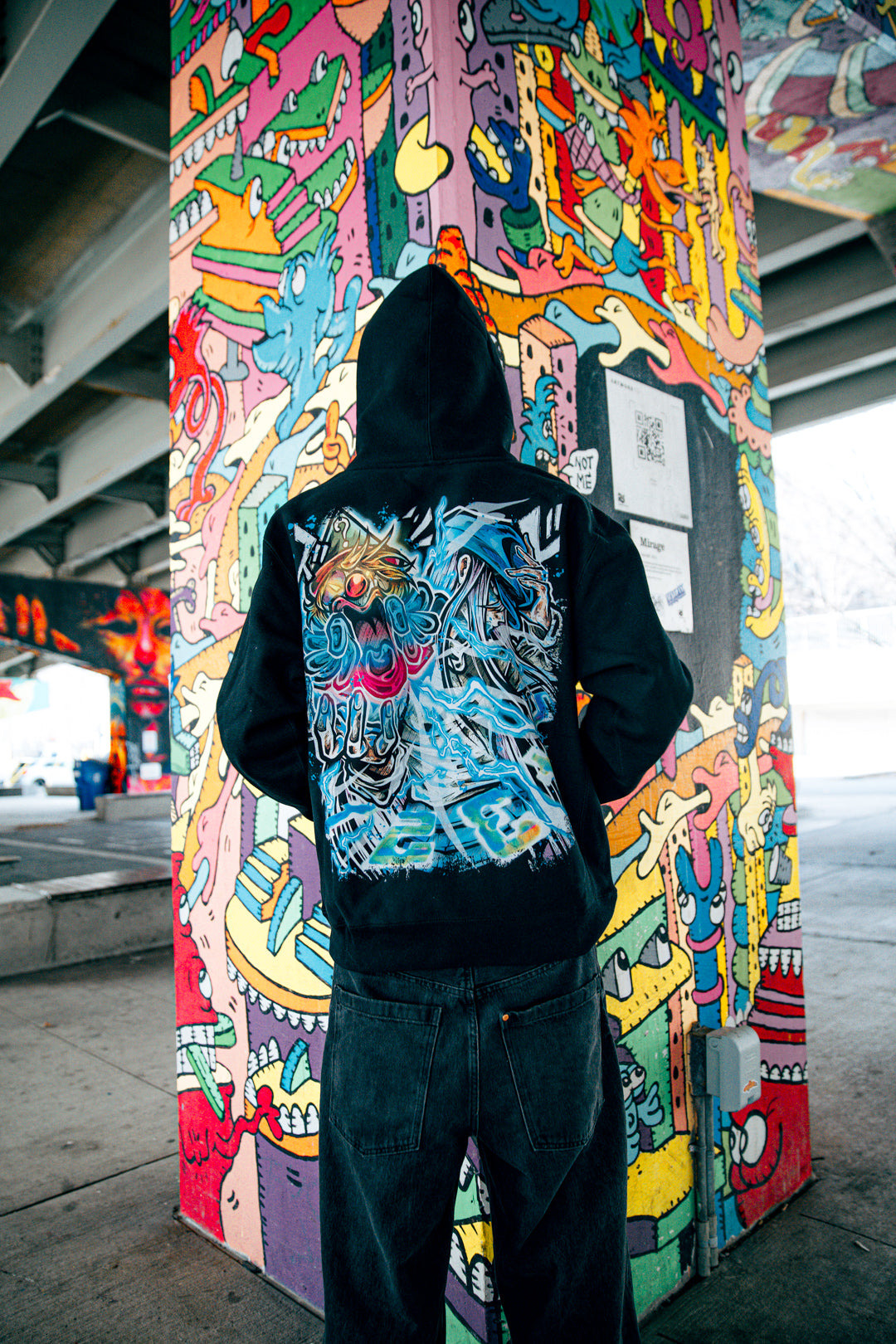 Jester's Roulette Heavyweight Hoodie - Black