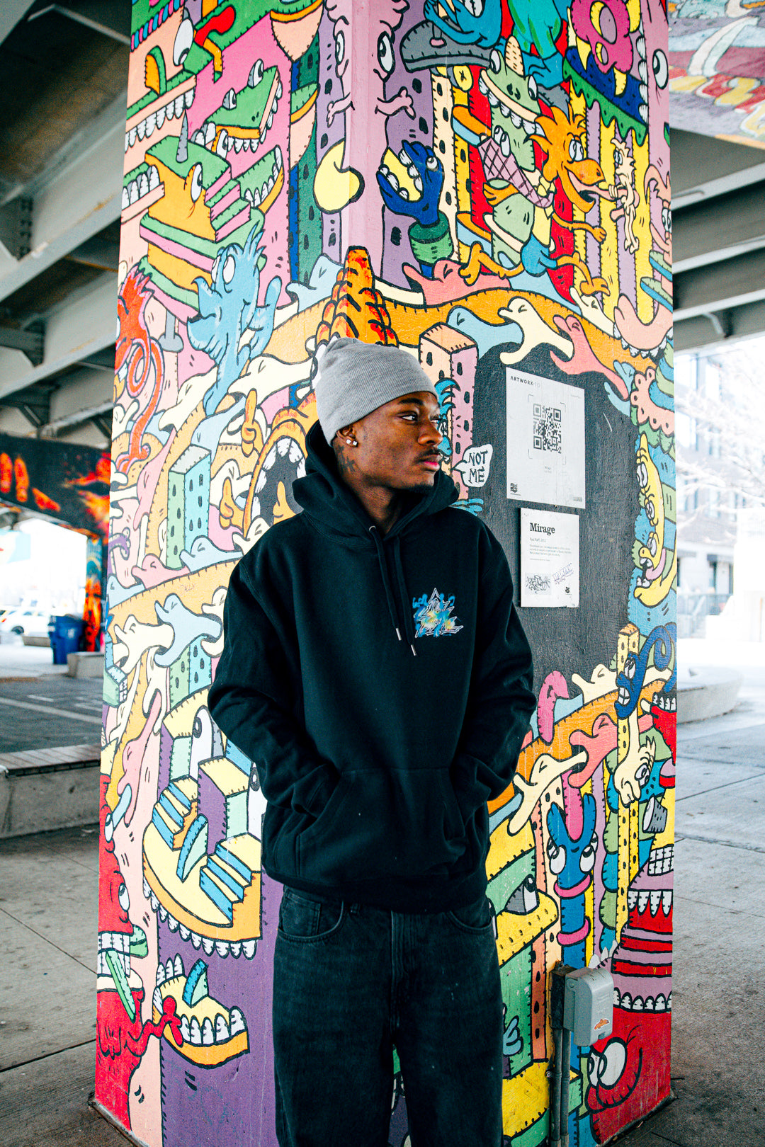 Jester's Roulette Heavyweight Hoodie - Black