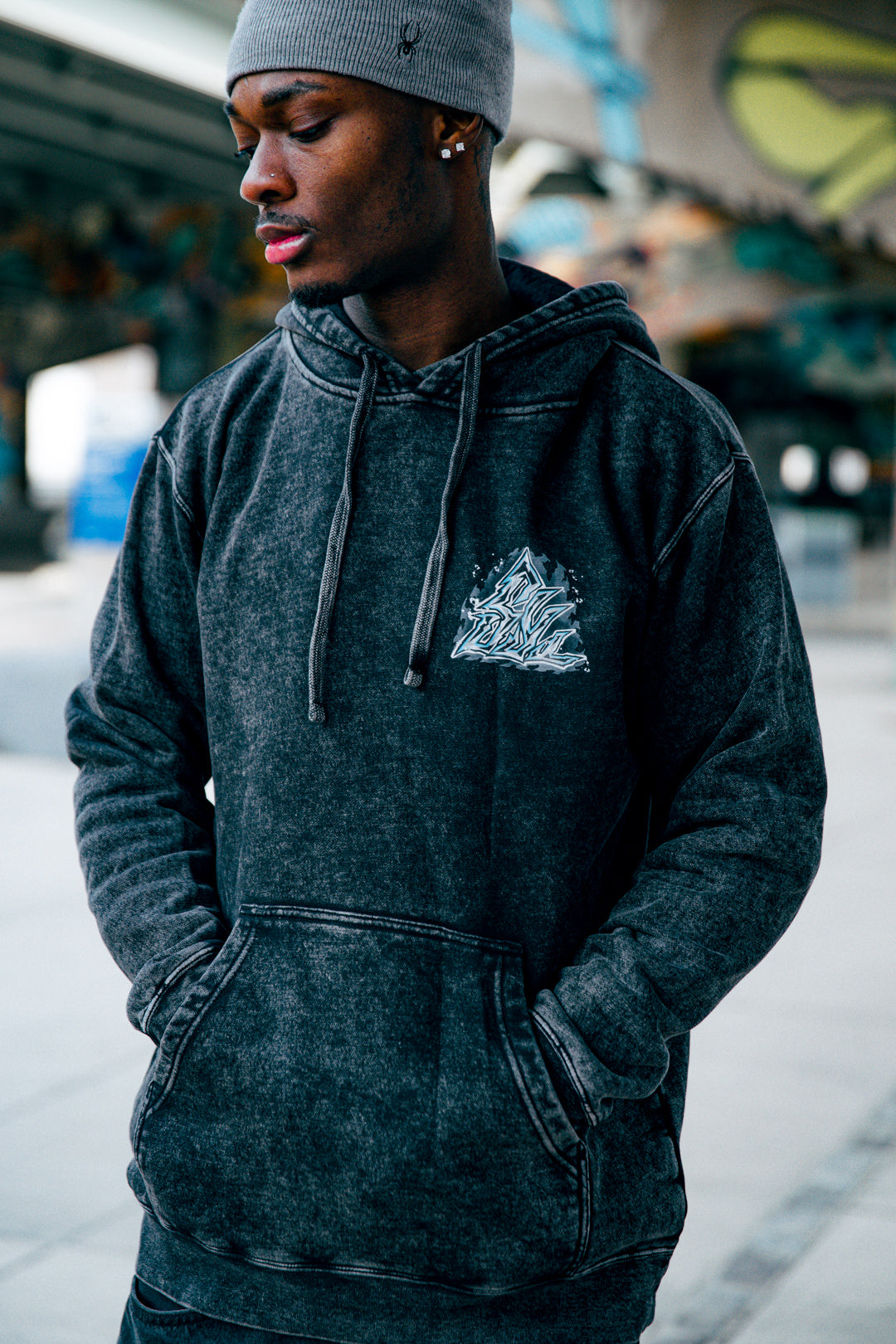 Ruler's Blessing Mineral Wash Hoodie - Black