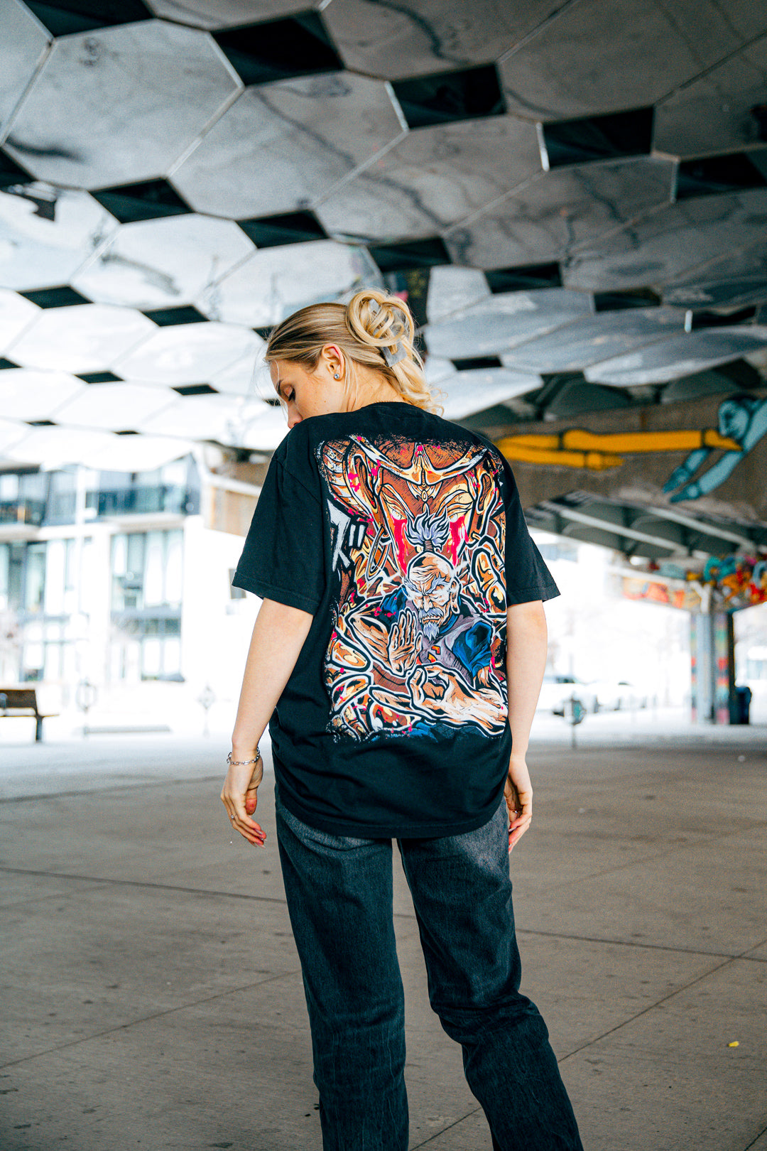 Thousand Hands Wrath Heavyweight Tee - Black