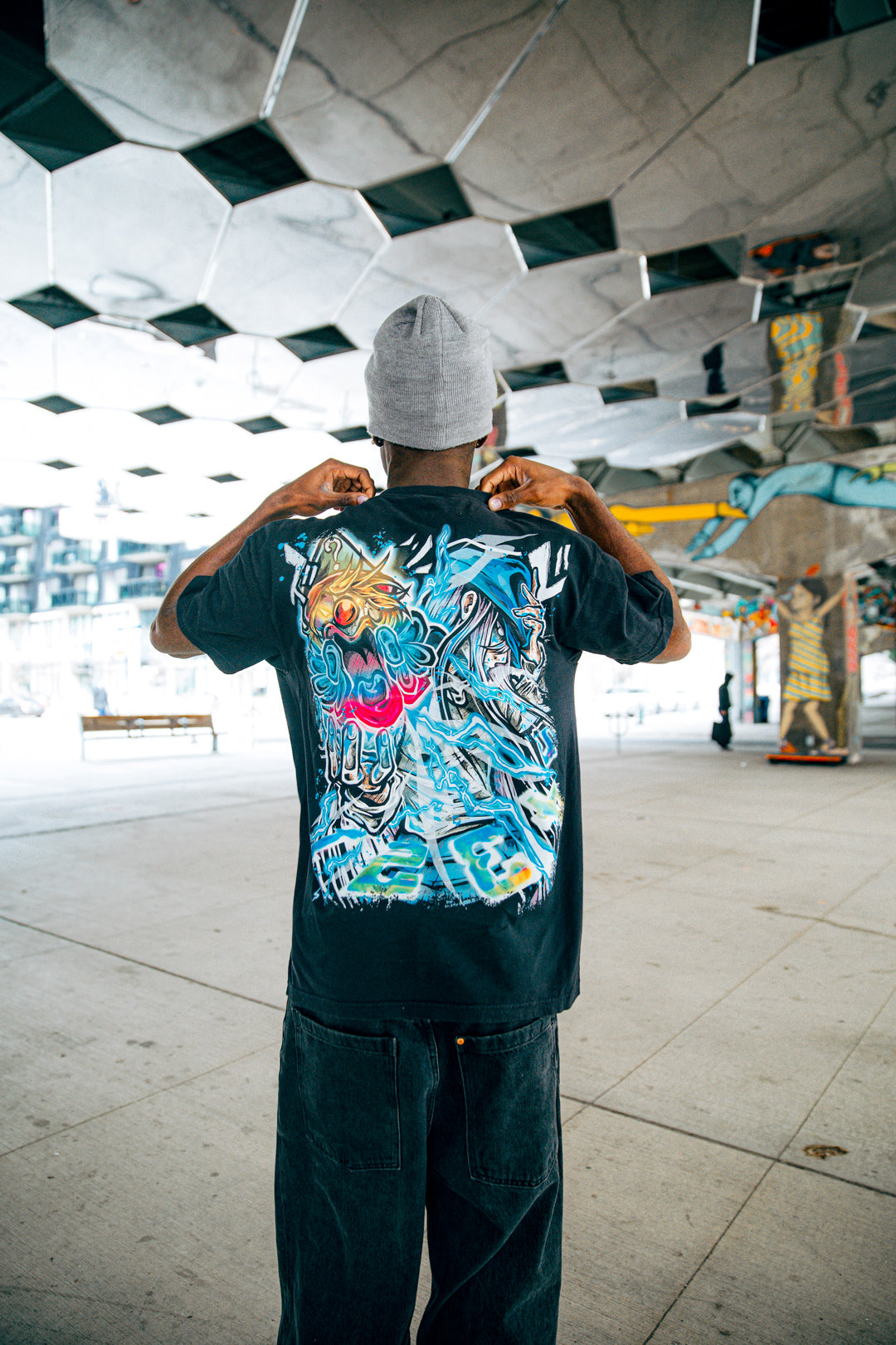 Jester's Roulette Heavyweight Tee - Black