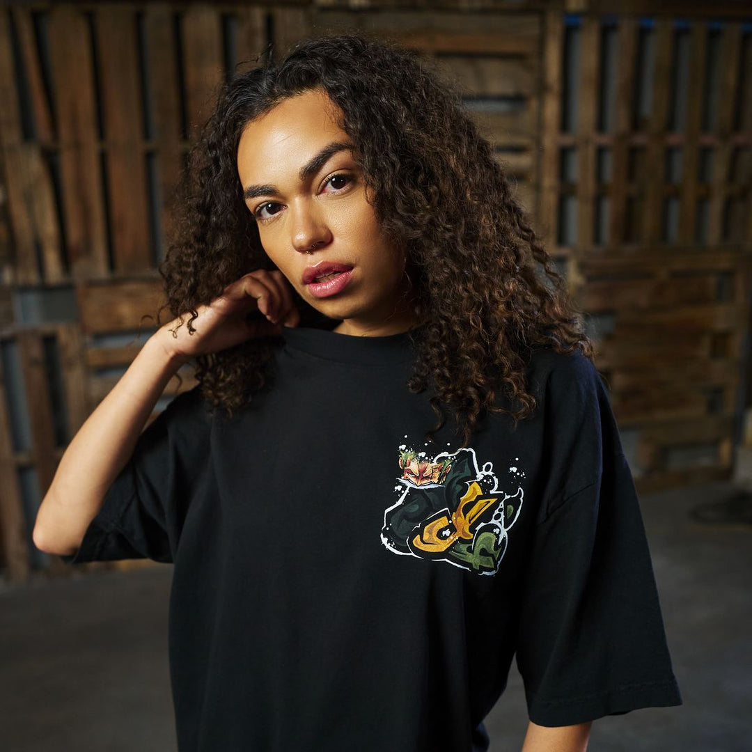 Three Sword Oath Heavyweight Tee - Black