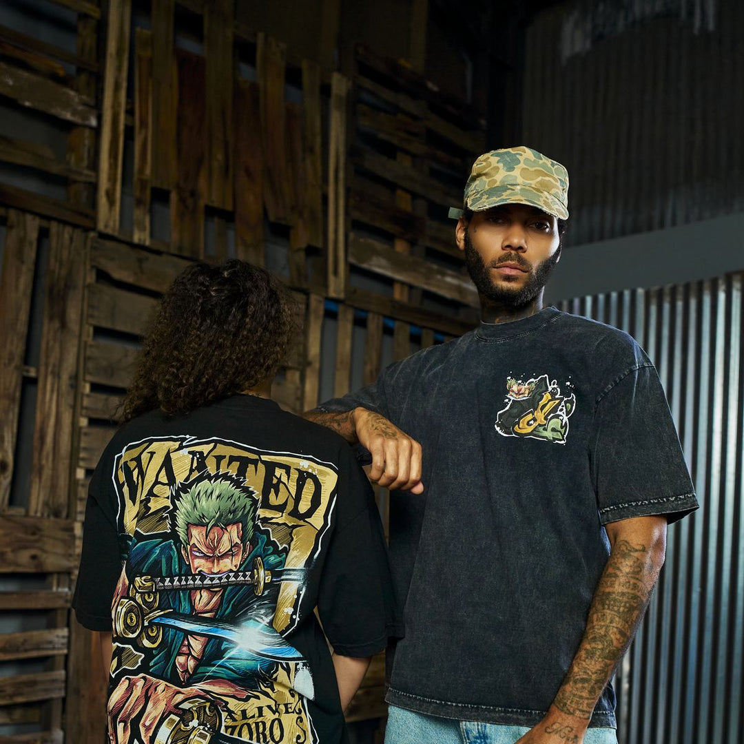 Three Sword Oath Mineral Wash Tee - Black