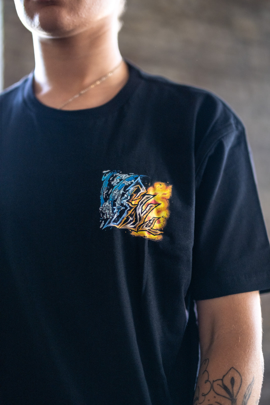 Burning Will Heavyweight Tee - Black