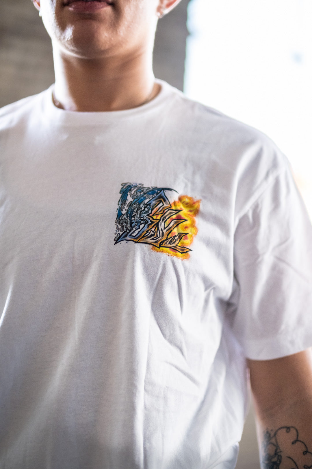 Burning Will Heavyweight Tee - White
