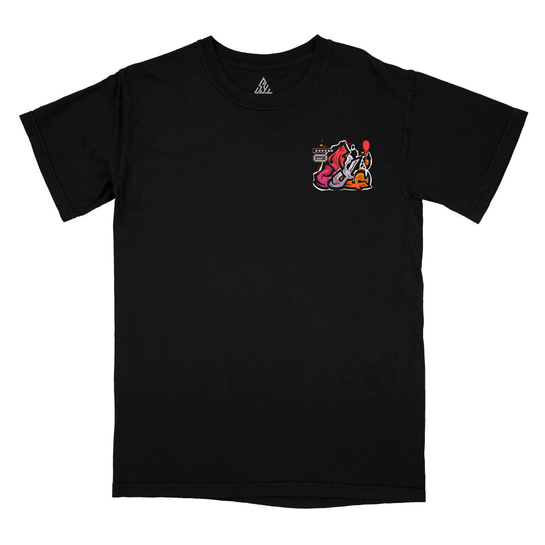Flames of Victory Heavyweight Tee - Black