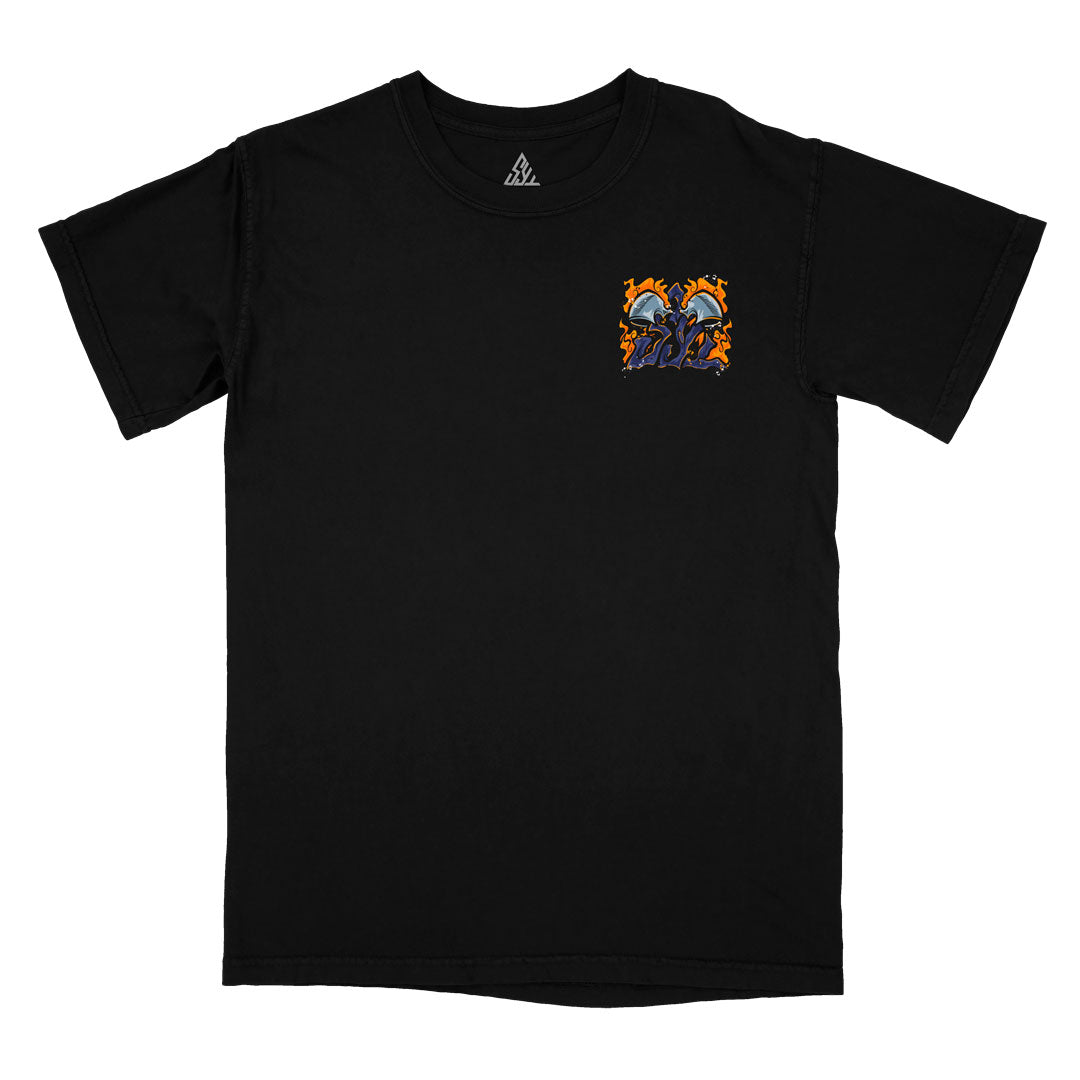 Hellflame Heavyweight Tee - Black