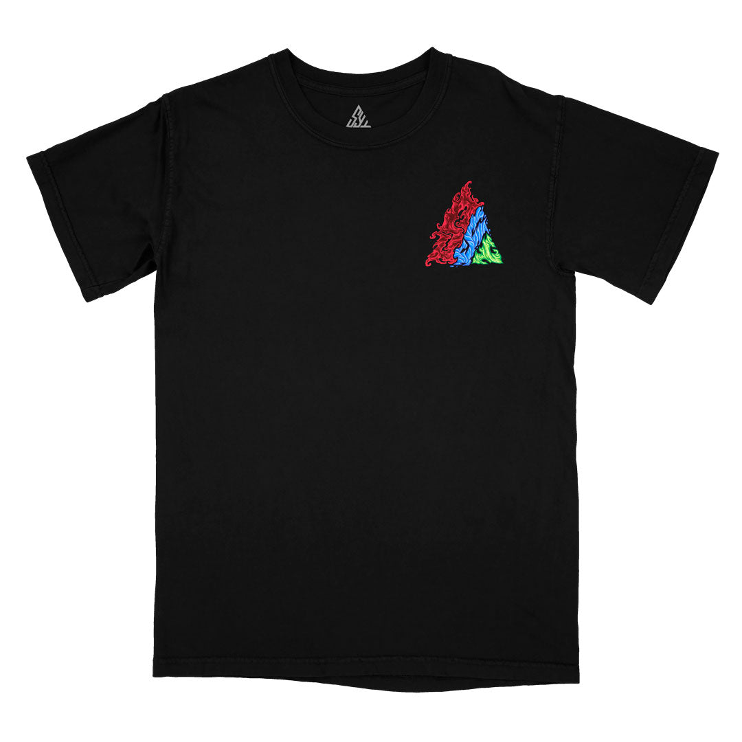 Triple Threat Heavyweight Tee - Black