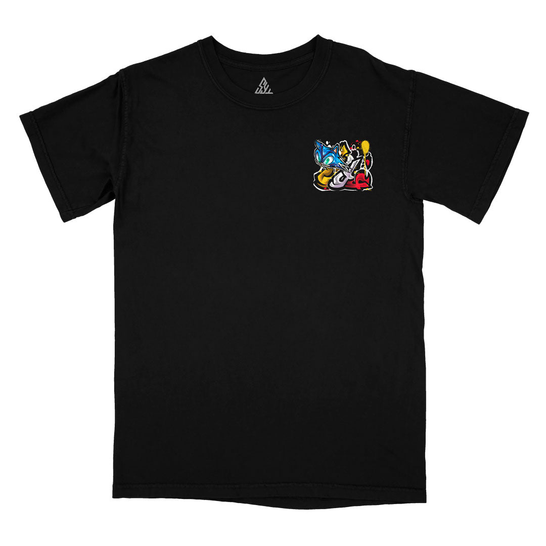 Golden Velocity Heavyweight Tee - Black