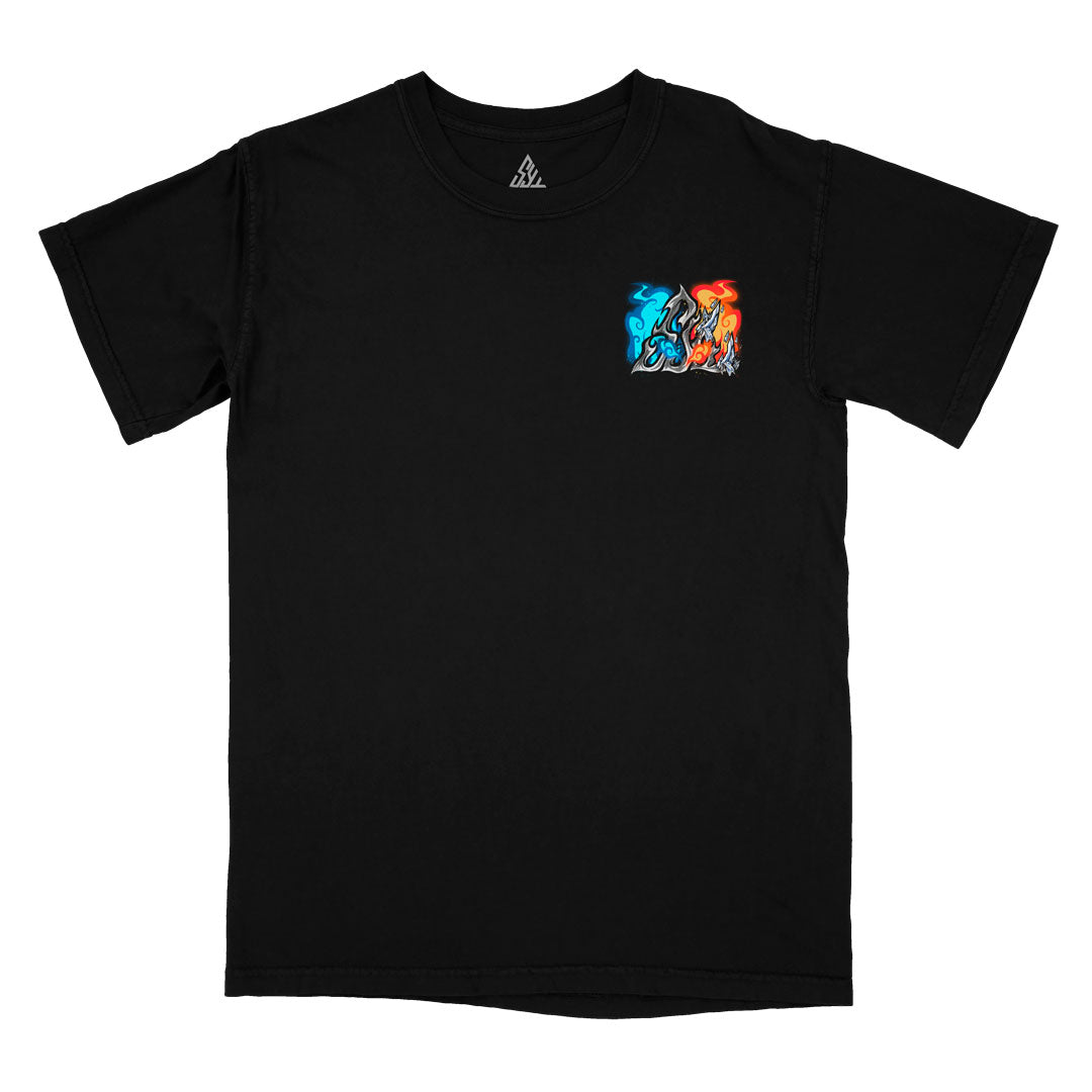 Fight Fire With Fire Heavyweight Tee - Black