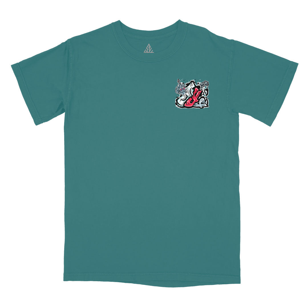 Bound by Steel Heavyweight Tee - Blue Spruce