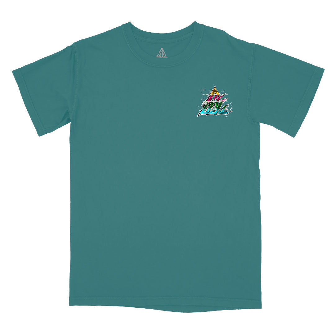Demon Conquerors Heavyweight Tee - Blue Spruce