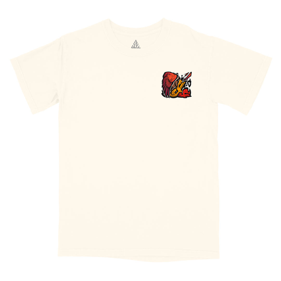 Silent Wings Heavyweight Tee - Ivory