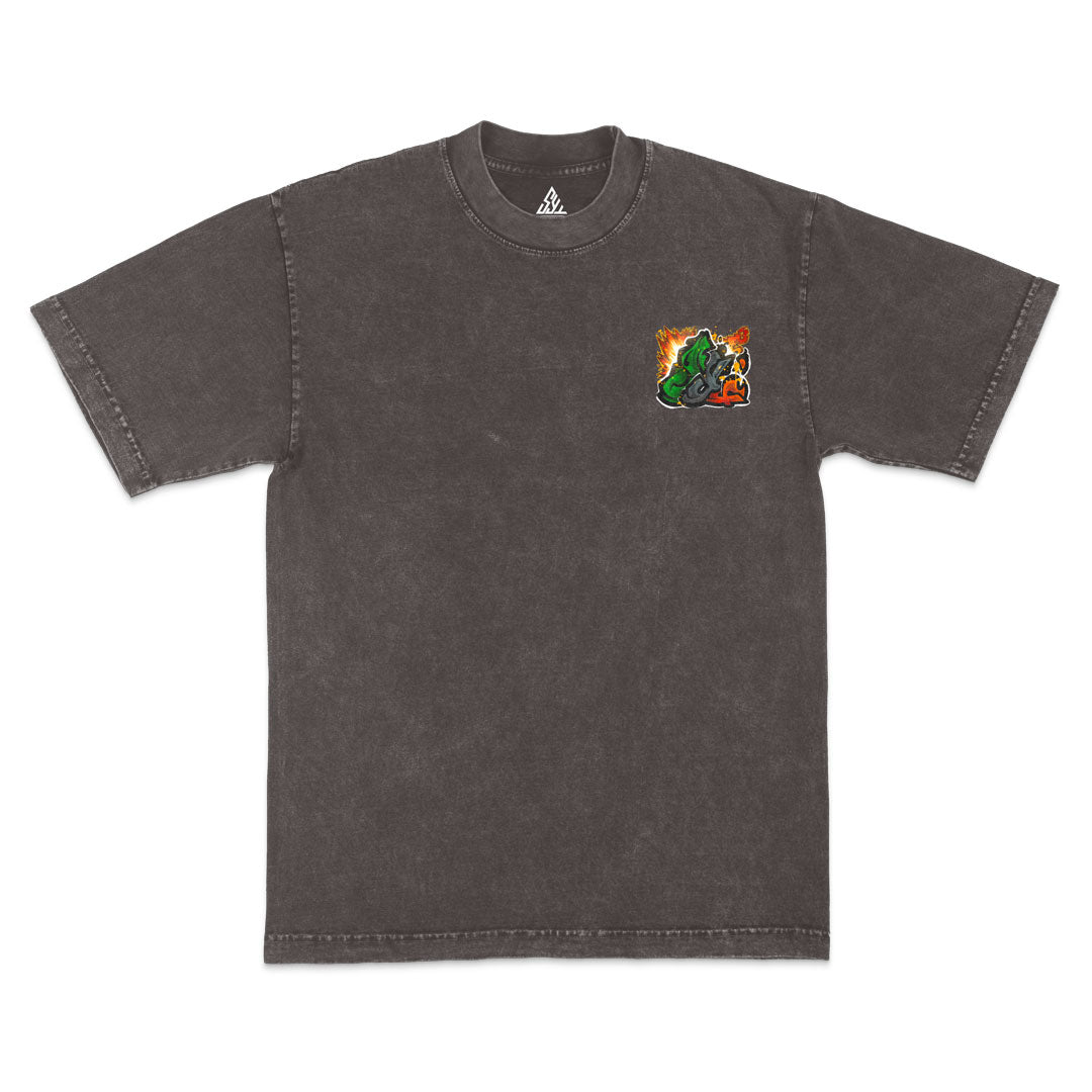 Ground Zero Heavyweight Mineral Wash Tee - Cocoa